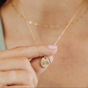 “Somewhere Over the Rainbow” Minimal CharmNecklace